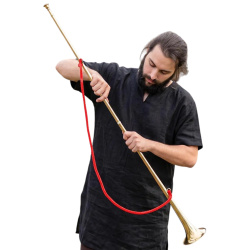 Mittelalter Heroldstrompete aus massivem Messing – handgefertigte Busine 5