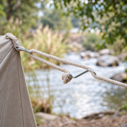 Jorvik Sachsenzelt mit Vordach – 500 g/m² Baumwoll-Canvas – 290 × 250 cm 8