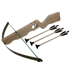 Große Kinderarmbrust aus Holz in Gewehrform – 54 cm inkl. 3 Bolzen Bild 1