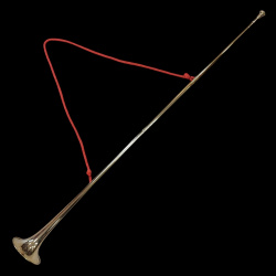 Mittelalter Heroldstrompete aus massivem Messing – handgefertigte Busine 1