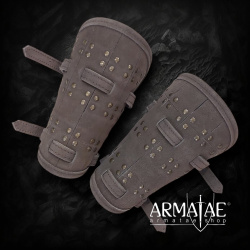 Fighter Armschützer aus dickem Wildleder – Braun oder Schwarz – Paar 5