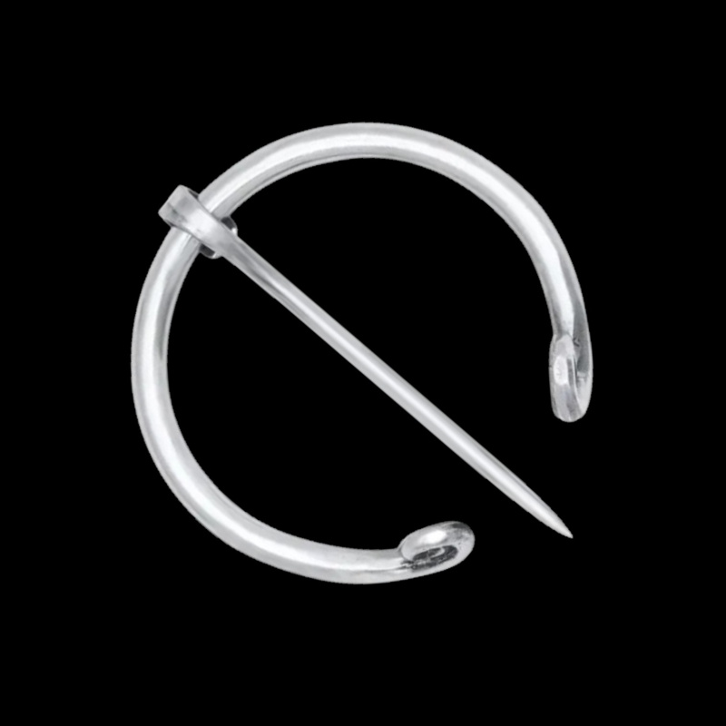 Ringfibel aus Edelstahl mit gerollten Enden 1