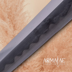 Katana „Der ewige Schutzgeist“ – 1090 Carbonstahl mit Schlangenhaut-Griff 5