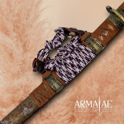 Katana „Der ewige Schutzgeist“ – 1090 Carbonstahl mit Schlangenhaut-Griff 3