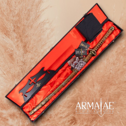 Katana „Der ewige Schutzgeist“ – 1090 Carbonstahl mit Schlangenhaut-Griff 6