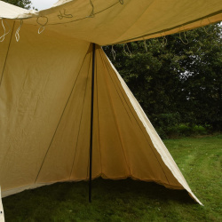 Sächsisches Zelt, Händlerzelt 4 × 6 m – 425 g/m² Baumwolle – Natur 5
