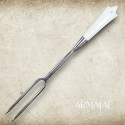 Mittelalter Besteck-Set mit Griffschalen aus echtem Bein – Messer und Gabel 2
