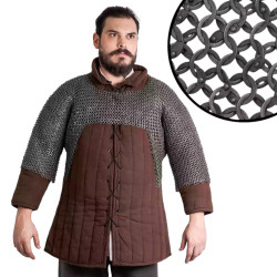 Vernietetes Kettenhemd mit Halbarm – 9 mm Flachringe – M bis XXL 1