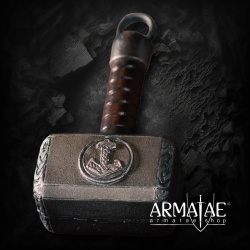 Mini Hammer im Mjölnir-Stil – witzige LARP-Wurfwaffe & Geschenkidee – 15 cm 3