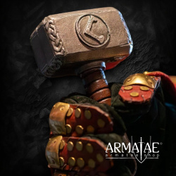 Mini Hammer im Mjölnir-Stil – witzige LARP-Wurfwaffe & Geschenkidee – 15 cm 4