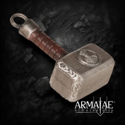 Mini Hammer im Mjölnir-Stil – witzige LARP-Wurfwaffe & Geschenkidee – 15 cm 5
