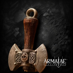 Mini Doppelaxt – witzige LARP-Wurfwaffe & Geschenkidee – 15 cm 2