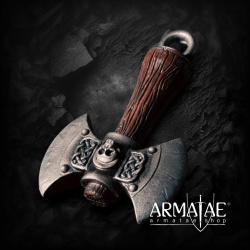 Mini Doppelaxt – witzige LARP-Wurfwaffe & Geschenkidee – 15 cm 4