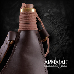 Mittelalter Trinkschlauch aus Leder – 0,5 Liter – Braun
3
