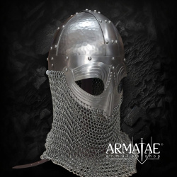 Vendelhelm mit Kettenbrünne, 1,2 mm Stahl auf https://armatae.shop - Bild 12