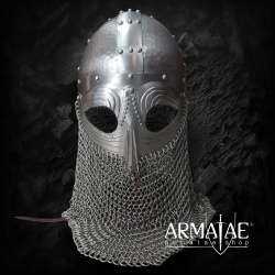 Vendelhelm mit Kettenbrünne, 1,2 mm Stahl auf https://armatae.shop - Bild 13