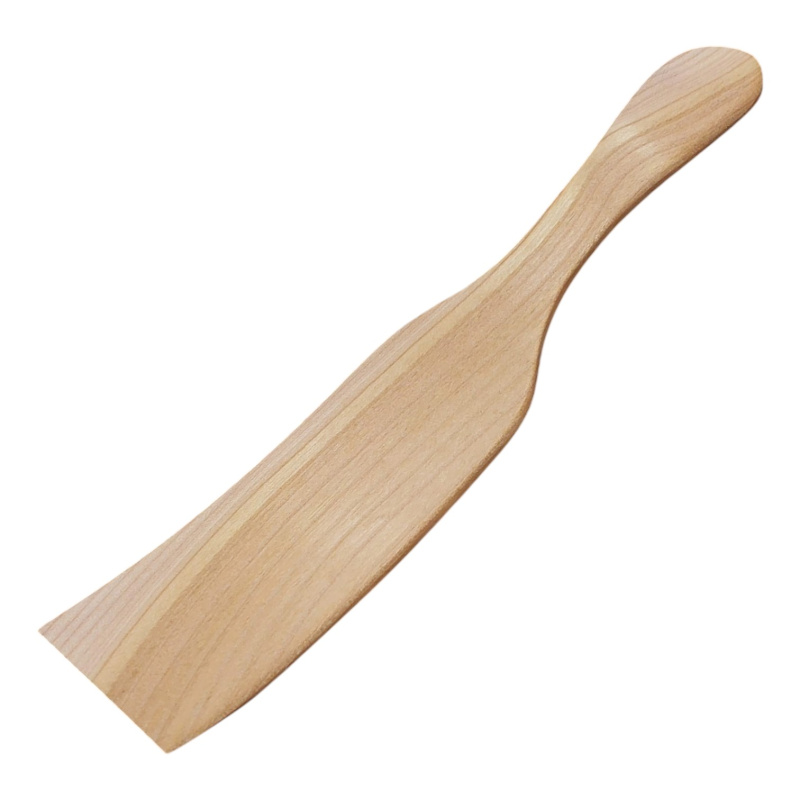 Geschwungener Pfannenwender aus Kirschholz – 24,5 cm 1
