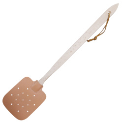 Fliegenklatsche aus Buchenholz & elastischem Kunstleder – 47,5 cm 1