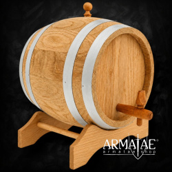 Eichenholzfass mit Holzhahn & Bock – 1 bis 10 Liter 5