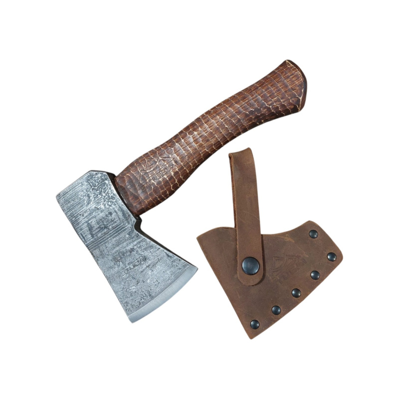 Bushcraft Beil mit Lederscheide – handgeschmiedetes STUBAI Qualitätsbeil aus Tirol A