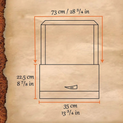 Mittelalterliche Umhängetasche aus Canvas – mit Hornknebel 5