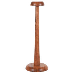Helmständer aus massivem Akazienholz – Natur, 37 cm