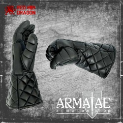 RED DRAGON HEMA gepolsterte Fechthandschuhe – Leder 3