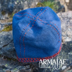 Wikinger Kappe Mütze mit Stickerei Anders Blau 7126blgr auf https://armatae.shop